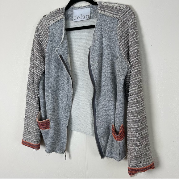 Anthropologie Dolan gray zip up sweater - Picture 4 of 9